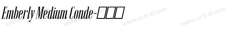 Emberly Medium Conde字体转换
